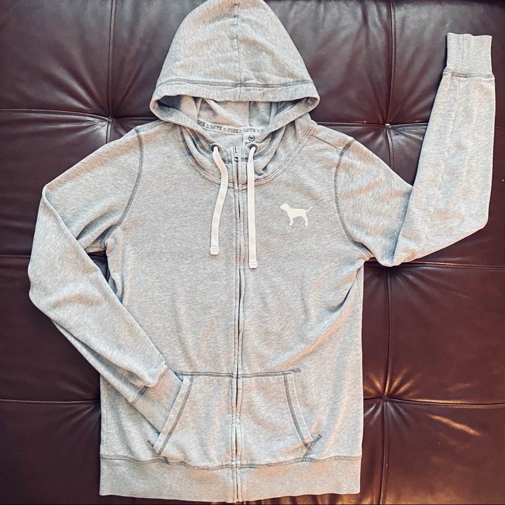 Victoria Secret Pink Oversized Full Zip Hoodie S